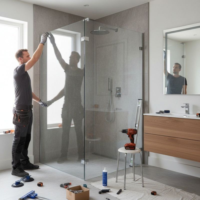 Glass Shower Door Installation in Wilmington, NC
