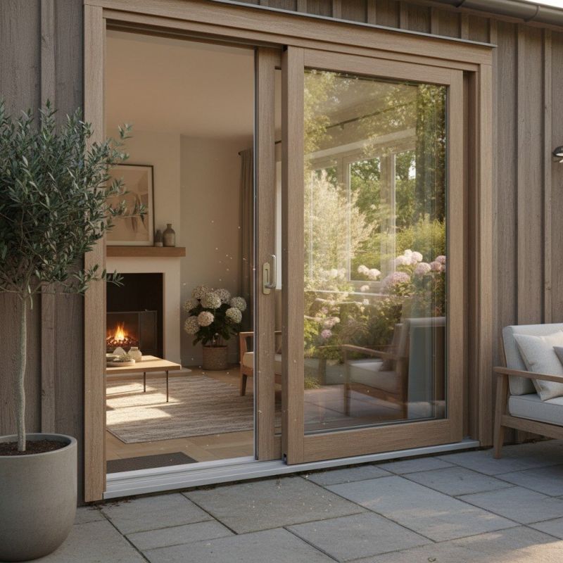 Wood Sliding Door Installation in Alpharetta, GA
