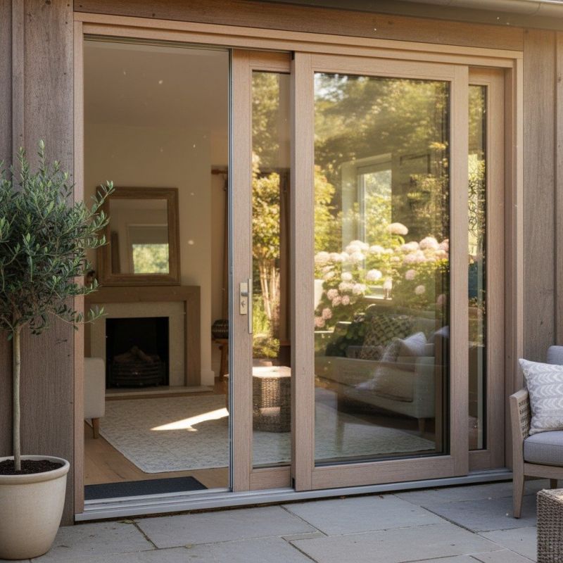 Wood Sliding Door Installation in Cary, NC